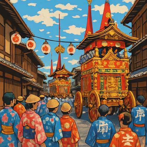 Gion Matsuri - Japan - DIY Painting By Numbers Kit