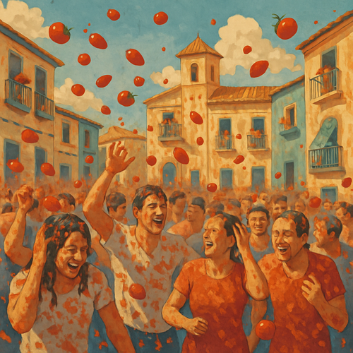 La Tomatina - Spain - DIY Painting By Numbers Kit