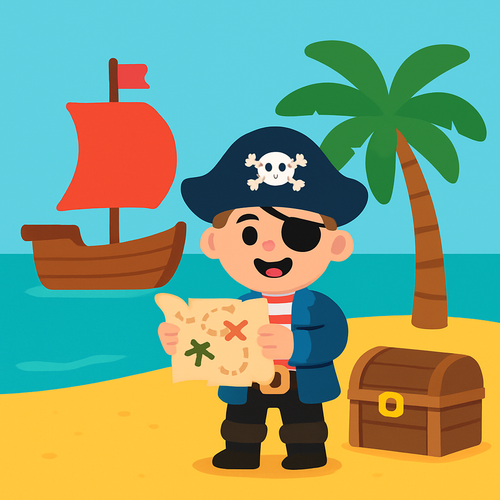 Daring Pirate Adventure - DIY Painting By Numbers Kit
