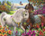 Floral Nature Horse View - DIY Paint By Numbers Kit