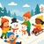 Fun in the Snow - DIY Painting By Numbers Kit