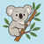 Curious Koala Exploring - DIY Painting By Numbers Kit Curious Koala Exploring - DIY Painting By Numbers Kit