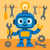 Brilliant Robot Inventor - DIY Painting By Numbers Kit