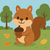 Happy Woodland Squirrel - DIY Painting By Numbers Kit