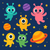 Super Space Pals - DIY Painting By Numbers Kit