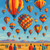 International Balloon Festival - New Mexico, USA - DIY Painting By Numbers Kit International Balloon Festival - New Mexico, USA - DIY Painting By Numbers Kit