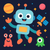 Space Robot Rescue - DIY Painting By Numbers Kit Space Robot Rescue - DIY Painting By Numbers Kit