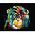 Colorful Abstract Monkey - DIY Painting By Numbers Kit