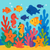 Ocean Friends with Colorful Coral Reef - DIY Painting By Numbers Kit Ocean Friends with Colorful Coral Reef - DIY Painting By Numbers Kit