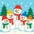 Winter Wonderland with Cheerful Snowmen - DIY Painting By Numbers Kit Winter Wonderland with Cheerful Snowmen - DIY Painting By Numbers Kit