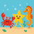 Happy Sea Creatures Parade - DIY Painting By Numbers Kit
