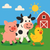 Friendly Farm Animal Parade - DIY Painting By Numbers Kit