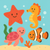 Happy Ocean Friends Party - DIY Painting By Numbers Kit