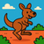 Energetic Kangaroo in Australian Outback - DIY Painting By Numbers Kit