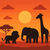 Safari Sunset Expedition - DIY Painting By Numbers Kit