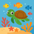 Cute Sea Turtle Voyage - DIY Painting By Numbers Kit