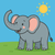 Sunny Safari Elephant - DIY Painting By Numbers Kit