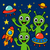 Space Adventure Aliens - DIY Painting By Numbers Kit