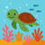 Underwater Turtle Journey - DIY Painting By Numbers Kit