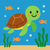 Underwater Turtle Trek - DIY Painting By Numbers Kit