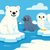 Cute Arctic Animals - DIY Painting By Numbers Kit