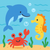 Happy Sea Creature Parade - DIY Painting By Numbers Kit