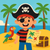 Daring Pirate Treasure Hunt - DIY Painting By Numbers Kit
