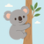 Cute Koala Climb - DIY Painting By Numbers Kit