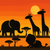 Safari Sunset Silhouettes - DIY Painting By Numbers Kit