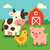 Happy Farmyard Friends - DIY Painting By Numbers Kit