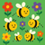 Busy Bumblebee Meadow - DIY Painting By Numbers Kit