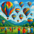 International Balloon Fiesta - Colombia - DIY Painting By Numbers Kit