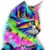 Cute Colorful Cat - DIY Painting By Numbers Kits