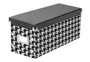 Snap-N-Store CD Storage Box, Houndstooth - SNS03312