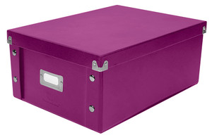 Snap-N-Store Double Wide CD Storage Box, Berry - SNS03316