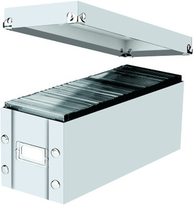 Snap-N-Store Standard CD Storage Box, White, 2 Pack - SNS02066