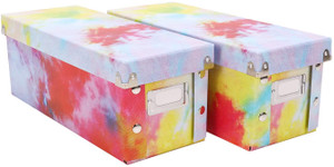 Snap-N-Store CD Storage Box, Tie Dye, 2 Pack - SNS02092