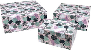 Snap-N-Store Storage Box Assortment - Small, Medium, Large - Pastel Floral - SNS02081