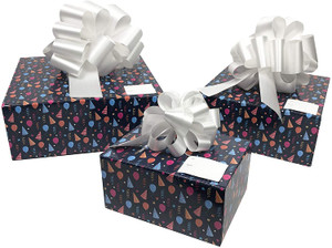 Snap-N-Store Gift Box Assortment - Small, Medium, Large - Blue Party - SNS02085