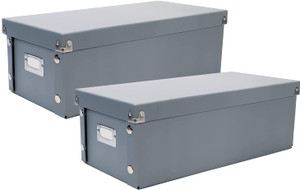 Snap-N-Store DVD Box, Ultimate Gray, 2 PK
