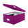 Snap-N-Store Double Wide CD Storage Box, Berry - SNS03316