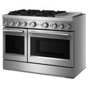 Kitchenaid® 48-Inch 6 Burner Commercial-Style Dual Fuel Range with Griddle KFDD948SSS