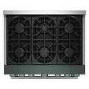 KitchenAid® 36-Inch 6 Burner Commercial-Style Gas Range with No Preheat Air Fry Mode KFGS936SJP