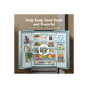 Kitchenaid® 20 cu. Ft. 30-Inch Width Standard Depth French Door Refrigerator with PrintShield® Finish and Interior Dispense KRFF330SPS