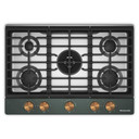 Kitchenaid® Gas-on-Metal Cooktop with an Integrated Wok Grate and CookShield™ Finish KCGK530SJP