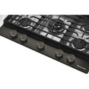 Kitchenaid® Gas-on-Metal Cooktop with an Integrated Wok Grate and CookShield™ Finish KCGK530SBE