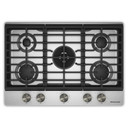 Kitchenaid® Gas-on-Metal Cooktop with an Integrated Wok Grate and CookShield™ Finish KCGK530SSS