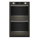 Kitchenaid® 30-inch Smart Electric Double Wall Oven with Intelligent Cooking Camera - Black Ore KOED930SBE