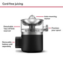KitchenAid Go™ Cordless Citrus Juicer - battery sold separately KCJR160BM
