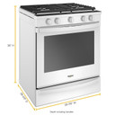 Whirlpool® 5.8 cu. ft. Smart Slide-in Gas Range with Air Fry, when Connected WEG750H0HW
